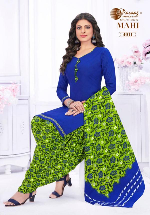 Paraag Mahi Vol-4 Cotton Designer Readymade Suit